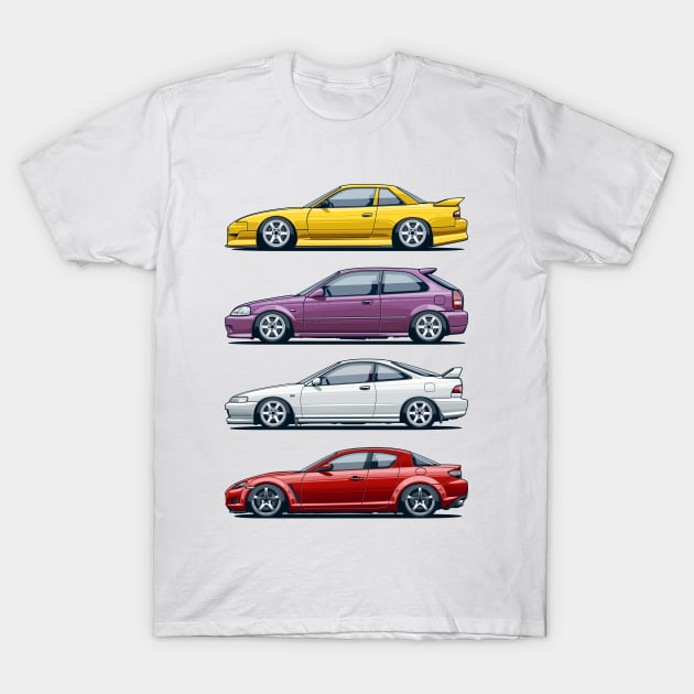 JDM legends T-Shirt by Markaryan